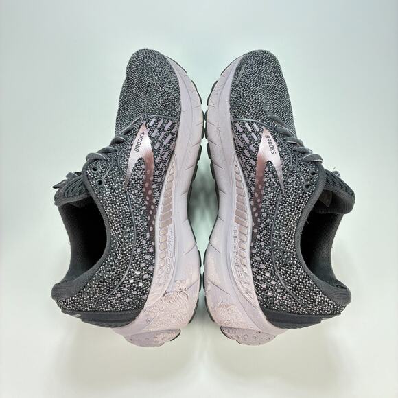 Brooks Adrenaline GTS 21 Wide Dark Gray Running Shoes 1203291D528 Women's Size 8 - Picture 7 of 13